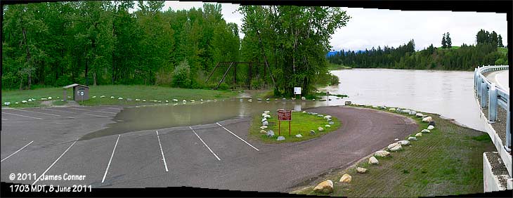 Boat launch site on Flathead River