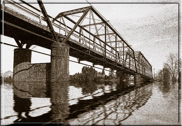 Old Steel Bridge, 29 February 1900